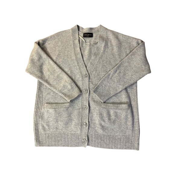 Lane Bryant Boyfriend Cardigan Womens 18/20 Gray 100% Cashmere Used - Picture 3 of 12